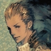 cotejardin: A sketch of Balthier with a dark background behind him (somber)
