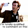 talibusorabat: A young white man holding up a slip of paper "I'm totally qualified to comment on this!" (Doctor Who: Totally qualified!)