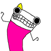 talibusorabat: A deformed drawing of someone looking creepy excited (H1/2: Manic glee)