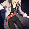 turlough: blond man in large grey coat and black uniform, Zechs from 'Gundam Wing' in White Fang uniform ((gw) evil has the best designers)