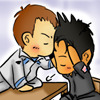 melagan: (chibi kiss)