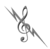thnidu: a G-clef crossed with a lightning bolt (clef)