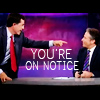 sardonicynic: the daily show | stephen colbert; jon stewart (NOTICE)