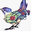 zdenka: A bird made of flowers. (yay!)