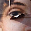 flewbetween: Painting of an eye pasted to a wall with part of it peeling away. ((art) paint's peeling)
