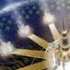 a1enzo: Aerial view of the large complex supposed to be the Supercomputer's Principal Office, and surrounding islands. (Supercomputer)