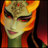 anindigomind: screenshot of true-form Midna from Hyrule Warriors (Twilight Princess)