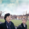 sugareey: (Sherlock and John: nice blue sky)