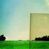ext_2359631: Tinted film covering a corner of a picture of a meadow (filter)