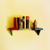 ext_2359631: Small shelf with books (tidy)