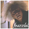 amedia: Screencap of Shepherd Book with his hair all frizzy (frazzled)
