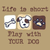 misbegotten: Life is short, play with your dog (Animal Life is Short)
