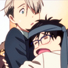 icicle33: (tie yuuri hugs victor)