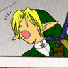 timezone: Link from the Zelda Series Ocarina of Time manga looking surprised (Manga Set: Oh!)