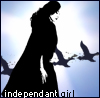 hagar_972: shadows of a walking woman and flying geese across bright skies (Independent Girl)