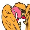 featheryasshole: ([pink] winghug)