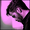 highlander_ii: profile of Chris Pine tinted bright purple ([ChrisP] 004)