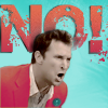 anoyo: Flynn yelling, text "NO!" (librarians flynn NO)