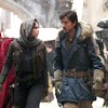 anghraine: jyn and cassian walking side by side in the first phase of their mission (jyn and cassian [jedha])