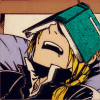 anoyo: Ed manga colored sleeping with a book on his face. (fma ed reading asleep)
