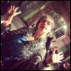 mousetrappling: Photo of me wearing tinsel as a feather boa (sparkly)