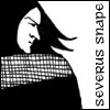 espresso_addict: Pen & ink Snape with text 'severus snape' (snape)