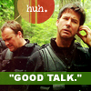 runpunkrun: john sheppard and rodney mckay looking awkward, text: "Good talk." (men)