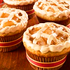 grundyscribbling: photo of individual size pies in ceramic pie pots (food - mini pies)