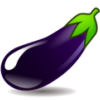 mcukinkbang: An illustration of an eggplant. (eggplant)