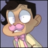cottoncandypink: Drawn icon of Wilford looking very worried (Casual - O.O)