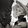 cadeuces: art by <user name="humbertsobek" site="tumblr.com"> (to end his pain)