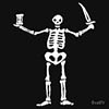 enviropony: captain flint's flag - a skeleton with a sword and hourglass (Default)