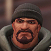 sticktothemission: Gabe frowning slightly looking unimpressed (Frown)