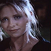 theladylazarus: Buffy's slow smile at a vampire in Prophecy Girl. (well now)