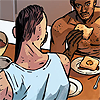 thingpuncher: face. (sensual breakfast.)