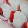 scrubjayspeaks: photo of strawberry-stuffed mochi (daifuku)