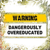 jadesfire: [text] Warning: dangerously overeducated (Dangerously overeducated)
