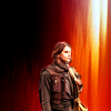 tielan: Red background, Jyn Erso (Rogue One - Jyn)