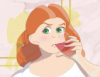 materia_indigo2: Annie sips her beverage (Default)