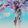 sparkles: standing under a sakura tree (Default)