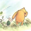 jadesfire: illustration of Piglet and Winnie the Pooh walking hand in hand in the wind (Pooh and Piglet Blustery Day)