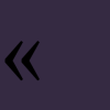 chalcedony_starlings: A black left guillemet to the left, on a flat darkish purpleish background. (imetagon)