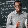 sorchasilver: Chidi Anagonye in from of a chalkboard (Chidi Anagonye)