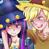 learns: Applejack laughing, Twilight embarassed (It's Starswirl the bearded...)