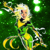 sheliak: Rachel Summers as Phoenix, wearing the green costume and looking startled. (rachel: stars)