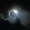 sheelal: A solar eclipse surrounded by some clouds. (Ring moon.)