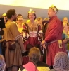 syntonic_comma: Their Majesties Timothy & Gabrielle II, King and Queen of Æthelmearc, bestowing an Award of Arms on Lord Cedric of Atlantia at the Pennsic Choirs Concert, Pennsic XLIV, Anno Societatis L (photo by Lady Erlan Nordenskaldr) (pennsic)