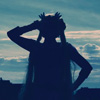 darksilverhawk: Picture of me in Sailor Moon cosplay, silhouetted against the sky (Default)