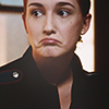 syntheid: [Wynonna Earp] Nicole Haught frowning and looking uncertain (hmm...)