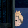 deadeye_shot: An animated gif of Mustang and Hawkeye peeking around a corner. (peek-a-boo sir)